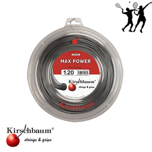 Kirschbaum 200M Reel Max Power 1.20 Antrasit Tenis Rulo Kordaj