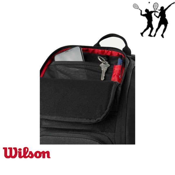 Wilson Clash V3 Backpack Tenis Sırt Çantası Black/Infrared