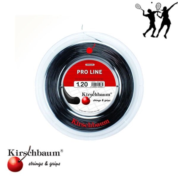 Kirschbaum 200M Reel Pro Line 1.20 Siyah Tenis Rulo Kordaj