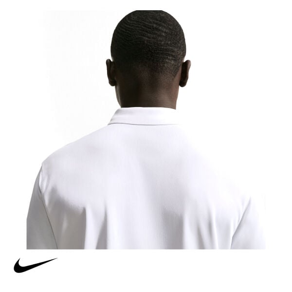 Nike Erkek Tenis Polo Tişörtü NikeCourt Dri-FIT White Black