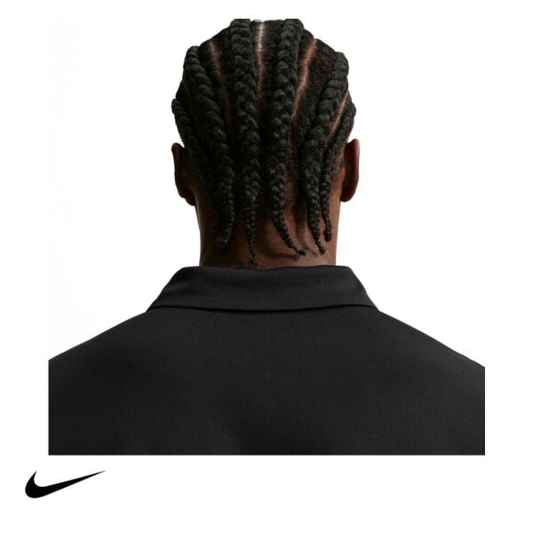 Nike Erkek Tenis Polo Tişörtü NikeCourt Dri-FIT Black White