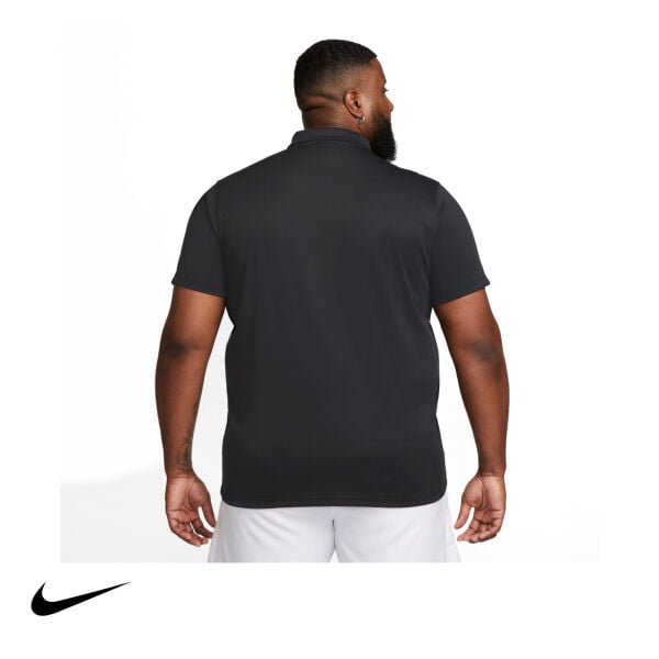 Nike Erkek Tenis Polo Tişörtü NikeCourt Dri-FIT Black White