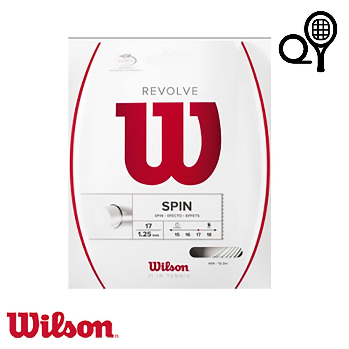 Wilson Revolve 17 Tenis Kordajı Beyaz