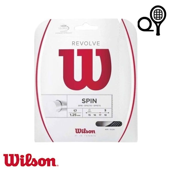 Wilson Revolve 1.25 mm Tenis Kordajı Siyah 12 m (Tekli)