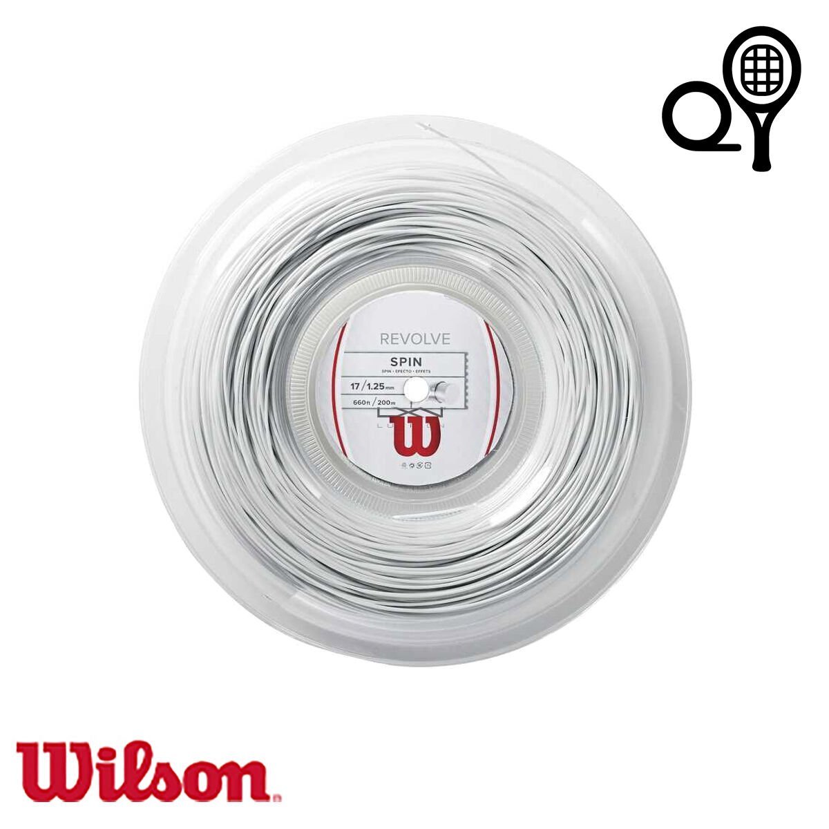 Wilson Revolve 17 Reel 1.25 mm Tenis Kordajı Beyaz 200 m