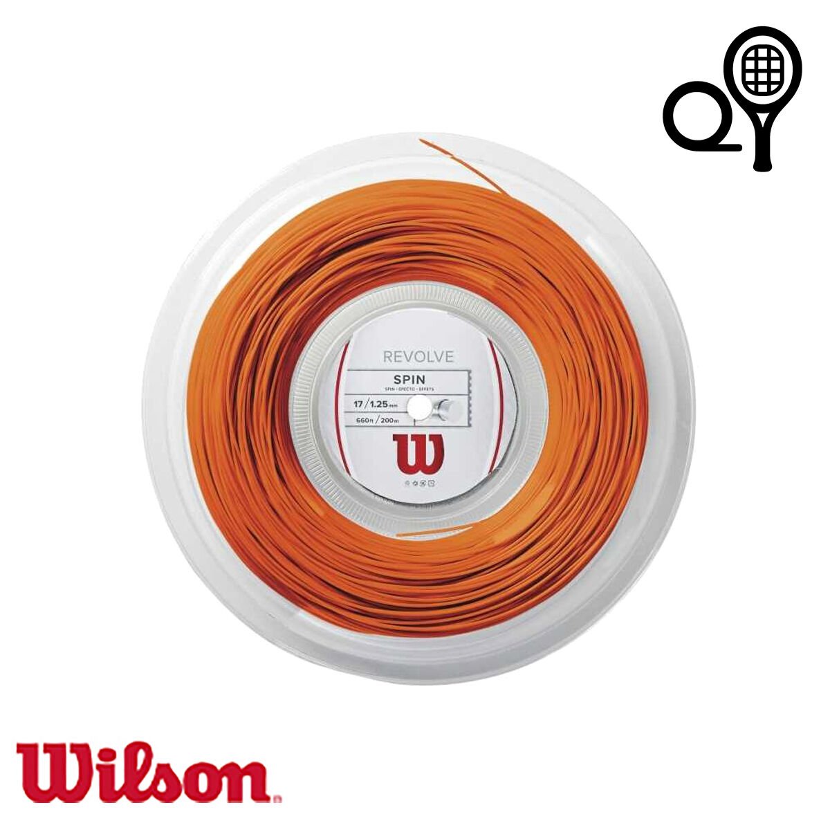 Wilson Revolve 17 Reel 1.25 mm Tenis Kordajı Turuncu 200 m