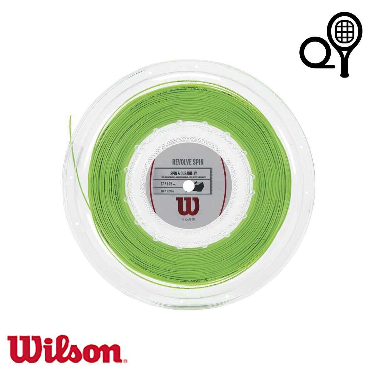 Wilson Revolve Spin 17 Reel 1.25 mm Tenis Kordajı Yeşil 200 m